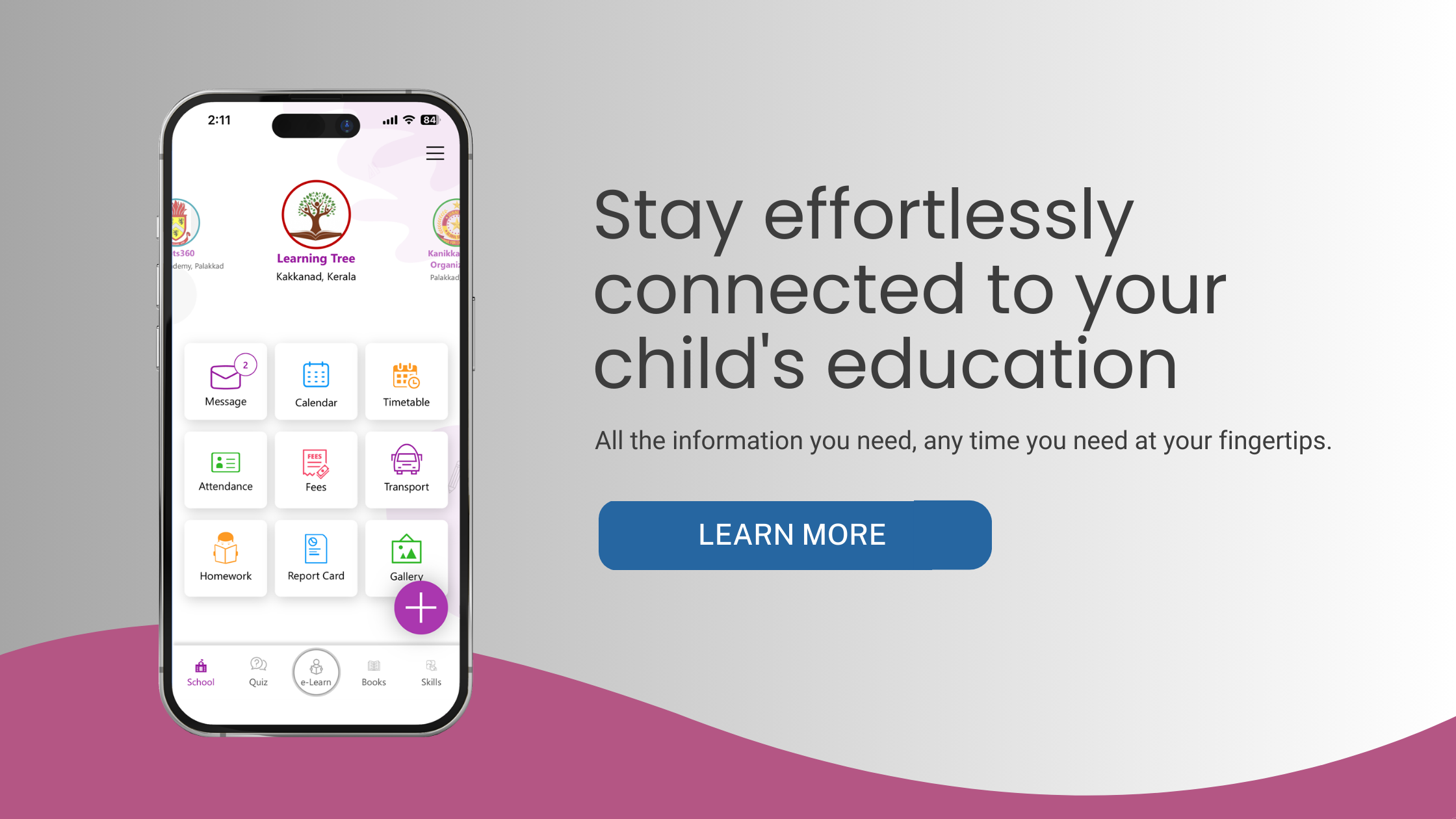 Parents portal for school